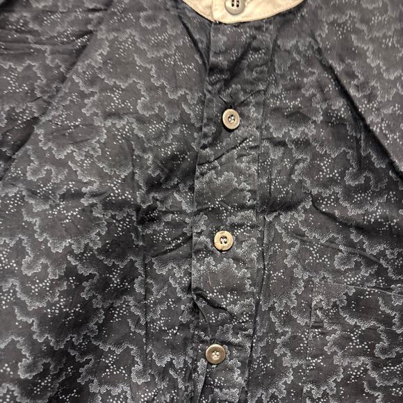 Boot Barn Henley Western Shirt Made in USA Design Country Rockabilly Long Sleeve - Picture 6 of 10